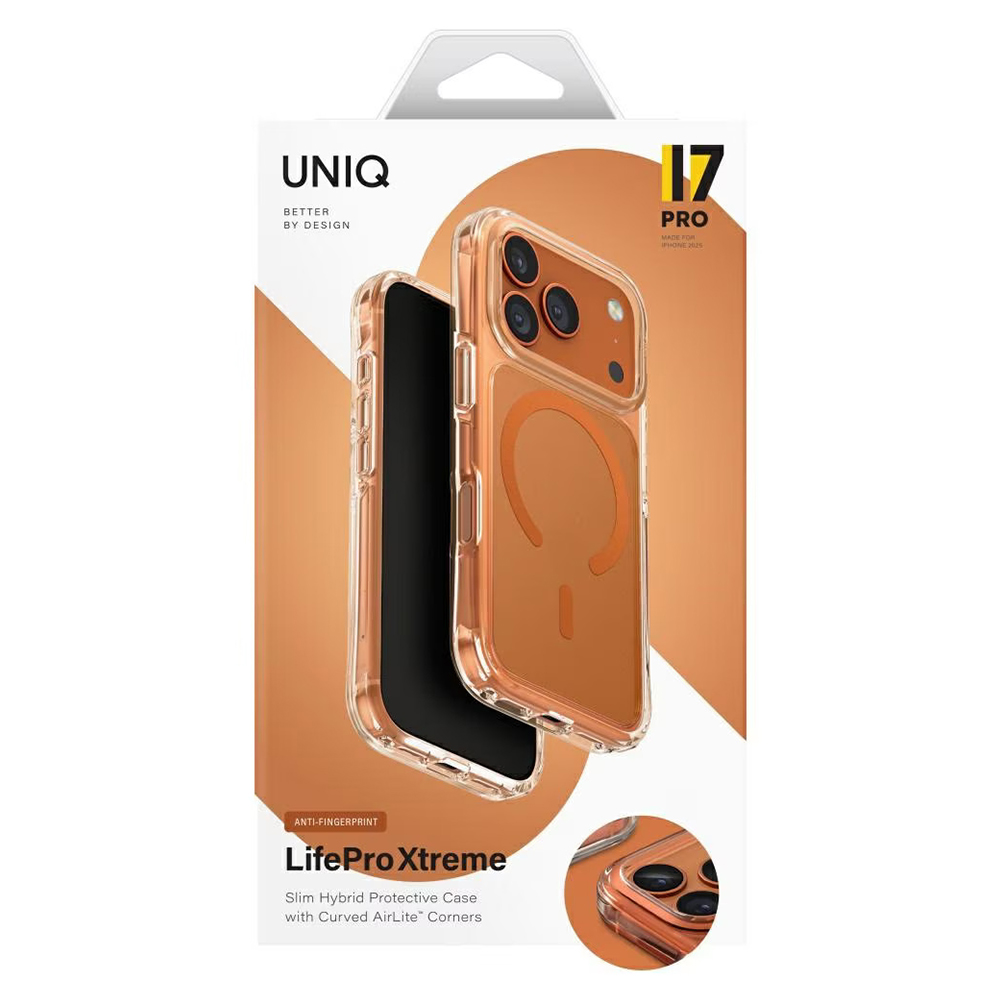 Husa UNIQ - LifePro Xtreme MagClick - iPhone 17 Pro Max - Orange - imagine 3