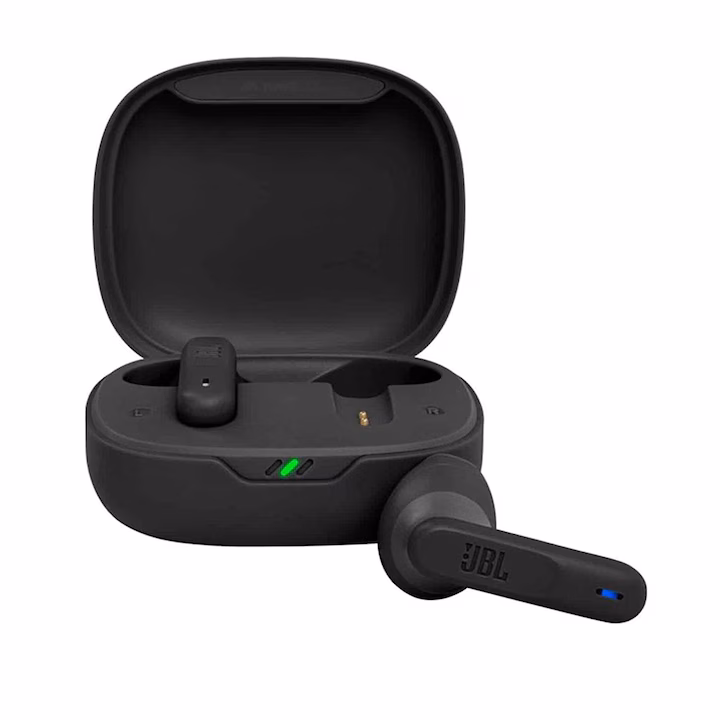Casti JBL - Wireless Earbuds (Wave 300) - Bluetooth 5.2, True Wireless, Microphone, Siri Voice Assistant, Touch Control - Black