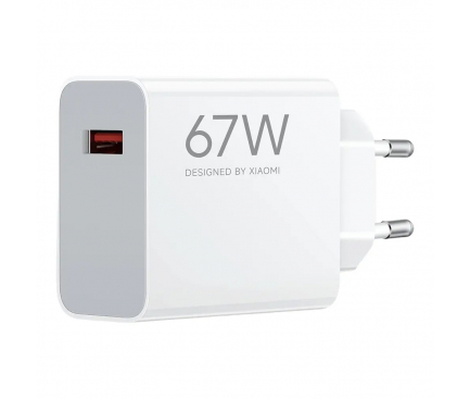 Incarcator Retea Xiaomi, 67W, 6.2A, 1 x USB-A, Alb BHR07SKEU - Image 2